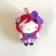 러브라이브! The School Idol Movie×헬로 키티 니시키노 마키 봉제인형 마스코트