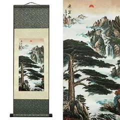 掛軸/ 松龍泉聲】丁卯年 山水 巻物 骨董品 長物 期間限定特価品 www