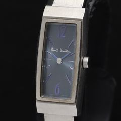 ☆ 稼働品 Paul Smith ポールスミス スクエア ビンクストライプ文字盤 