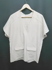 ◇ Θ URBAN RESEARCH アーバンリサーチ Vネック 半袖 チュニック サイズF アイボリー レディース P  【1409250048333】