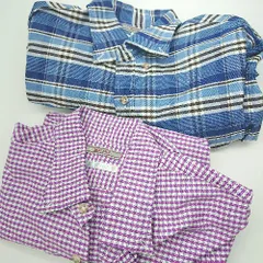 ◇ ⊇ 《 DOCLASSE まとめ売り２点セット チェック柄 シャツ メンズ 》 E  【1503050002134】