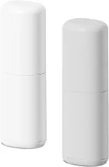 SATOMO 歯ブラシ ケース 2個 セット 携帯用 防水 旅行用 ハブラシ 収納 持ち運び トラベル 外出便利(ホワイト/グレー)