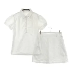 サイズ：2 KISS ON THE GREEN キスオンザグリーン  半袖ポロシャツ セットアップ  ホワイト系 [240101548517] ゴルフウェア レディース ストスト