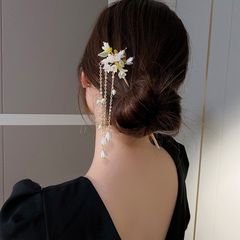 ヘアアクセサリー かんざし 一本 スティック 髪飾り おだんご 夜会巻き おしゃれ 浴衣 着物 振袖 和服 和装小物 結婚式 成人式 ゴールド 金