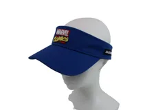 Jack Bunny(ジャックバニー) サンバイザー 青 マーベルコラボ レディース フリーサイズ 262-0187461 ゴルフウェア 2507-0551 中古