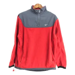00年代 NIKE ナイキ フリースジャケット スポーツ レッド (メンズ M) 中古 古着 S5171