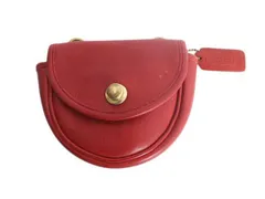 【お得なクーポン配布中!】 USA製 オールドコーチ 本革 レザー ミニ バッグ コーチ ウエストポーチ COACH カバン レディース ポーチ レアカラー レッド ウエストバッグ