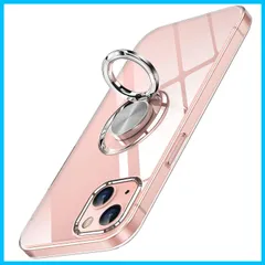【人気商品】アイフォン15 スマホケース クリア 透明 TPU リング付き 耐衝撃 ケース ストラップホール付き 一体型スタンド機能 適用 車載ホルダー対応 iPhone15 アイホン15 携帯ケース OURJOY カバー・クリア