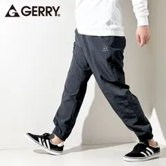 GERRY ジェリー ナイロン ワイドパンツ イージーパンツ ジョガーパンツ メンズ ユニセックス 男女兼用 軽量 軽い ゆったり らくちん ルームウェア アウトドア ウエストゴム  glay チャコールグレー M L LL XL 03 グレー 079170