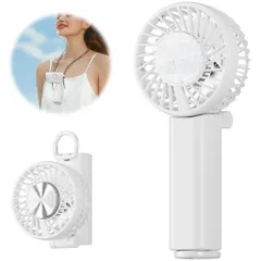 HandFanハンディファン冷却プレート搭載【2025新登場・1秒瞬間冷却・静音15dB】手持ち扇風機4500mh大容量3AY(手持ち/首掛け/卓上)最大20時間動作5段階風量Type-C対応小型携帯扇風機ストラップ付き