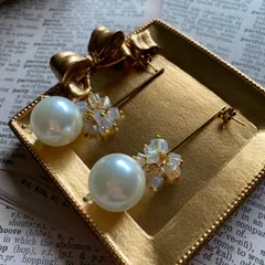 特別価格♡ 揺れる　大ぶり　パール　春　ピアス