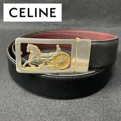 極美品 CELINE セリーヌ 革ベルト レザーベルト 馬車金具 イタリア製 楽天市場】極美品 CELINE セリーヌ 馬車 ゴールド バックル