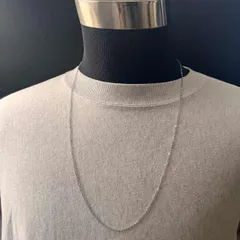 70センチ ステンレス シンプルチェーンネックレス メンズ ロング