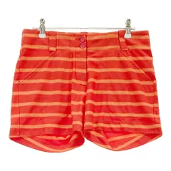 サイズ：4 NIKE GOLF ナイキゴルフ  ショートパンツ ボーダー柄 オレンジ系 [240101230578]# ゴルフウェア レディース ストスト
