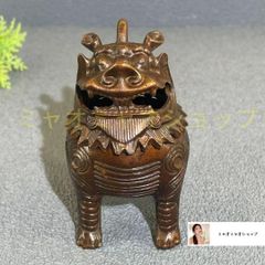 銅製 干支虎 虎嘯山河 茶台 机 事務室 招財 風水 装飾品 工芸品