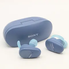 SONY WF-SP800N-LM ブルー ワイヤレス ノイズキャンセリング ステレオヘッドセット イヤホン 防水 本体