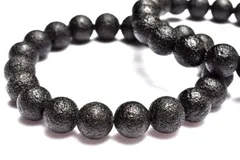 インドネシア産 黒隕石テクタイト　12mm　ブレスレット 1個売り パワーストーン 天然石 _BG5913-12