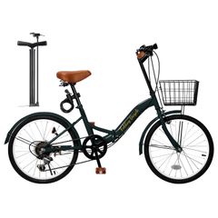 Mixiu 折りたたみ自転車 シマノ7段変速 折り畳み24インチ ブラック