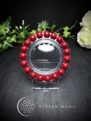 セール‼️💎パワーストーン   シナバー  朱砂（辰砂）  賢者の石    ブレスレット   レディース＆メンズ    D471