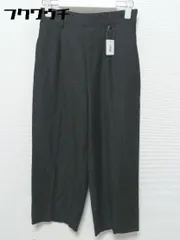 ◇ COLLAGE GALLARDAGALANTE サイドジップ ウエストゴム 七分丈 タック ワイド パンツ サイズ0 ブラック レディース 【中古】 【1002800692637】