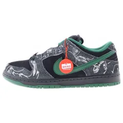 NIKE SB (ナイキエスビー) ×THERE SKATEBOARDS DUNK LOW QS BLACK/GORGE GREEN ゼアスケートボード ダンク ローカットスニーカー ブラック/ゴージグリーン US8.5/26.5cm