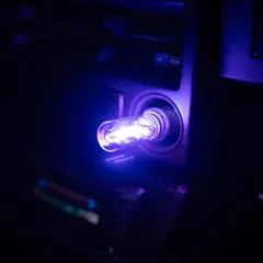 lattre usb ライト 車 車内ライト イルミネーション カー用品 アクセサリー(パープル)