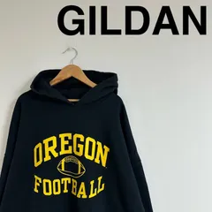 美品！【GILDAN ギルダン】パーカー　ネイビー　OREGON FOOTBALLのサムネイル