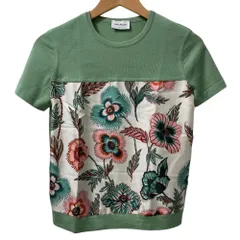 5-32 【美品】Salvatore Feragamo半袖ニット花柄 5-32 Salvatore Feragamoフェラガモ半袖ニット花柄