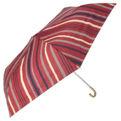 ☆ ブラッシュストライプRD ☆ amusant sous la pluie 耐風折りたたみ傘 55cm 強風 折り畳み 傘 レディース 耐風 風に強い 耐風傘 折りたたみ傘 折りたたみ 55cm 柄 丈夫 雨具 雨傘 おしゃれ かわいい