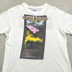 希少☆80s☆ドゥービーブラザーズ☆バンドTシャツ☆ホワイト☆Lサイズ☆BT24 希少☆80s☆ドゥービーブラザーズ☆バンドTシャツ☆ホワイト☆L