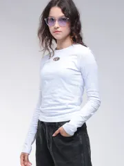 DIESEL (ディーゼル) オーバルD クルーネック 長袖 Tシャツ
