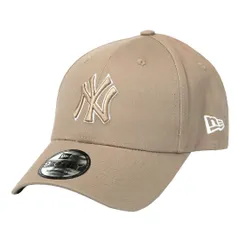 NewEra ニューエラ キャップ ニューヨーク・ヤンキース 9FORTY メンズ レディース 帽子 NY ロゴ ベースボールキャップ 野球帽 メジャーリーグ ベージュ