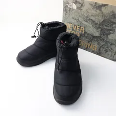 ザノースフェイス THE NORTH FACE NF51586 NUPTSE BOOTIE 25.0cm/ブラック ヌプシブーティー ショートブーツ シューズ【2400014440065】