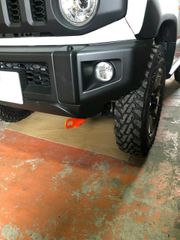 [牽引フック]JB74W ジムニーシエラ/標準バンパー_H30/7～(フロント)用レーシングフック(固定タイプ)