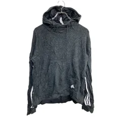 adidas ロゴ スウェット パーカー Lサイズ アディダス ジュニアサイズ ブラック 古着卸 アメリカ仕入 t2411-3336