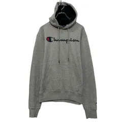 champion プリント スウェット パーカー チャンピオン S グレー プルオーバー 古着卸 アメリカ仕入 a609-5177
