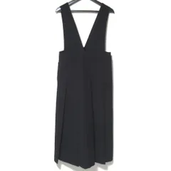 未使用 MACHATT マチャット ボックスプリーツ ジャンスカ ノースリーブ ワンピース MCT23A300 Fサイズ ブラック レディース 古着 中古 USED