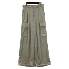 green label relaxing グリーンレーベルリラクシング サテンカーゴパンツ size38/グレージュ