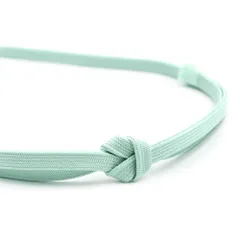 帯締め 三分紐 草木染 角朝組 水色 白藍 クラフト加工糸 平組 正絹 新品 未使用 並尺 色無地 小紋 おしゃれ着 カジュアル 可愛 No.10-6529