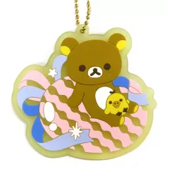 【中古】雑貨 リラックマ＆キイロイトリ コースターにもなるクリアラバーチャーム 「一番くじ リラックマ～Ribbon-Filled Party～」 F賞