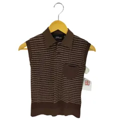 トリココムデギャルソン tricot COMME des GARCONS AD2000 01SS ノースリーブウールレーヨンポロシャツ レディース 表記無 のサムネイル
