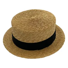 【美品】  田中帽子店 / たなかぼうしてん | 麦わら帽子 ハット | 54 | ベージュ | レディース