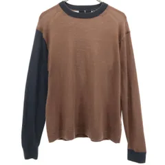UNIQLO +J ユニクロ プラスジェイ 長袖 クルーネック セーター M ブラウン系 ニット メンズ 古着