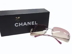 極美品 CHANEL シャネル リムレス サングラス 4017-D c.124/58