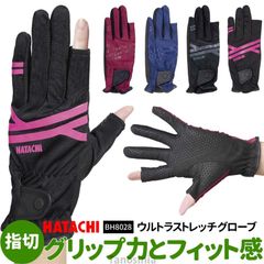 グラウンドゴルフ用 グランドゴルフ 手袋 指切りタイプ ウルトラストレッチグローブ グローブ 手袋 フィット しっかり握れる UVカット 吸水 速乾 スマホ使用可