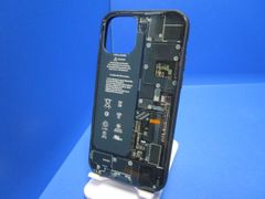 AREA iPhone11Pro ケース エアリア ブラック iPhoneの内部基板をモチーフ・デザインしたケース ガラスコーティング MS-11PRBO-BK
