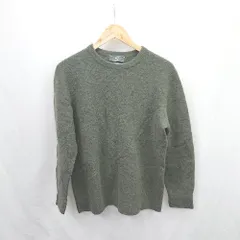 ◇ ⊇ 417 EDIFICE ZOZO ウール混合 ミドルゲージ 長袖 セーター サイズ165-170 カーキ系 メンズ E  【1507030016777】