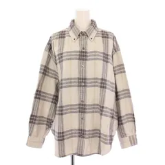 シンゾーン Shinzone CHECK DADDY SHIRT チェックダディシャツ ブラウス ボタンダウン 長袖 レギュラーカラー P0 ライトグレー 黒 ブラック 24SMSBL02 /BBのサムネイル
