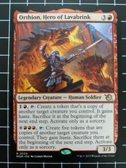 Mtg シングル:　Orthion, Hero of Lavabrink (ラバブリンクの英雄、オーシオン) 機械兵団の進軍