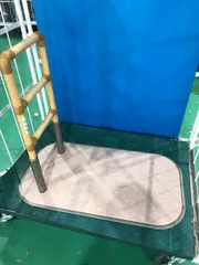 たちあっぷ2型　マット付き　CKA-02  （前期型） 置き型手すり　立ち上がり補助　起き上がり補助　手すり　蓄光ライン　たちあっぷ　矢崎化工　設置簡単　工事不要　3段階調整　ヤザキ　手すり 安定のサムネイル